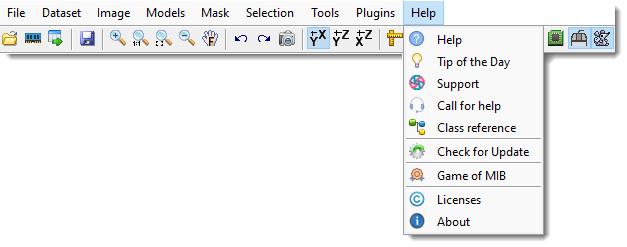 Help menu