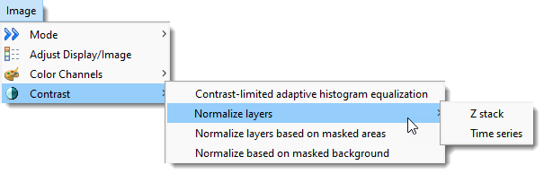 Image Menu -> contrast adjustments