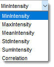 Statistics table and its context menu