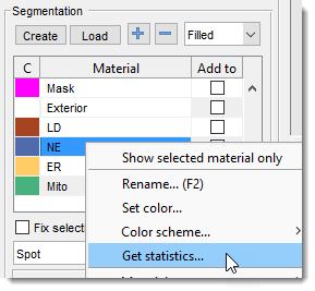 Start quantification directly from the Segmentation table