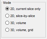 Mode panel options