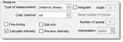 Measure Tool -> Measure panel