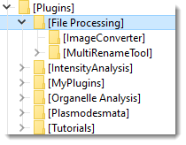 Directory organization of the plugins