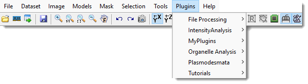 Plugins menu