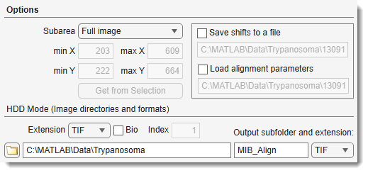 Options Panel