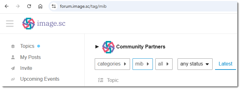 Get support at image.sc forum