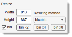 Make a Snapshot Dialog, Resize