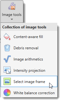 Image Ribbon Tab -> tools for images