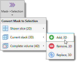 Mask to selection