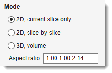 Mode panel for watershed segmentation